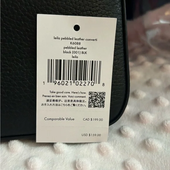 Brand New Kate Spade Lelia Convertible Wristlet - Black - Picture 4 of 5